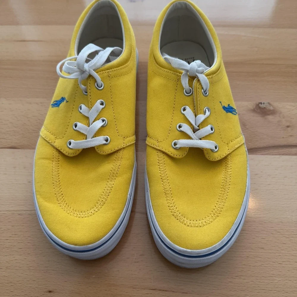 Polo Ralph Lauren Faxon X Shoes‎ Mens Size 9 Canvas Low Top Casual Sneakers